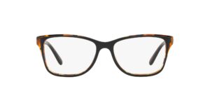 coach hc6129 prescription eyewear frames, black tortoise laminate/demo lens, 54 mm