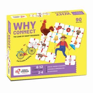 chalk and chuckles board game - why connect educational and family game for kids age 6-12 years, speech therapy tool