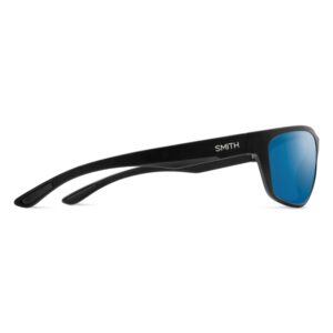 SMITH Redding Sunglasses – Polarized Performance Sports Active Sunglasses – for Men & Women – Matte Black + ChromaPop Glass Polarized Blue Mirror