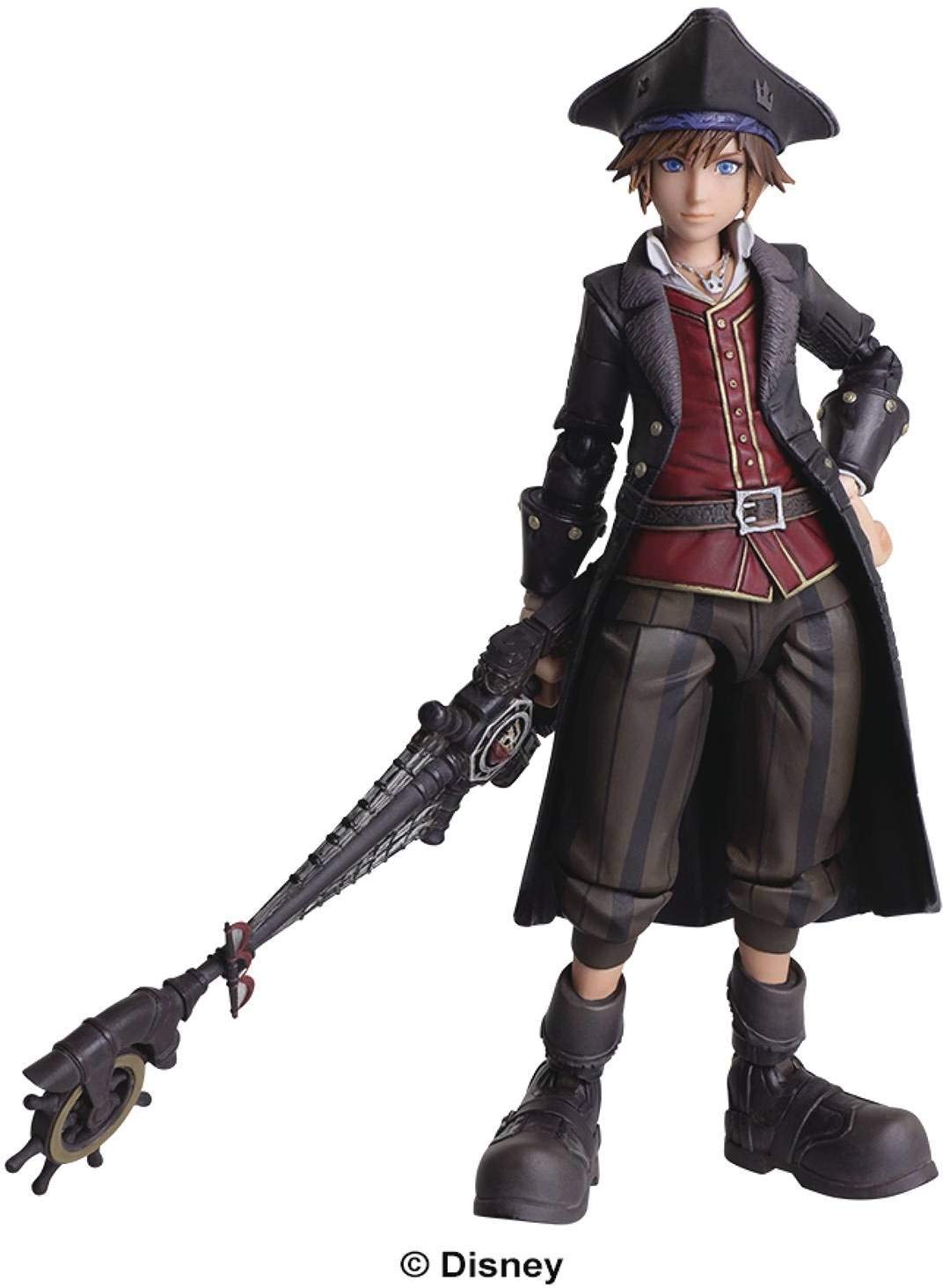 Square Enix Kingdom Hearts III: Sora (Pirate Version) Bring Arts Action Figure, Multicolor