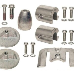 GLM Aluminum Anode Kit for Mercruiser Bravo 3 III Stern Drives 2004 & Up Replaces OEM 888761Q02 888761Q04