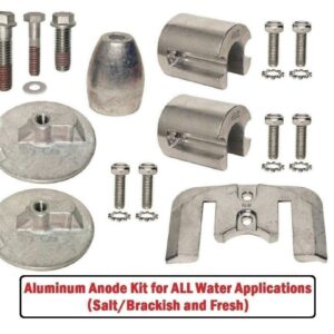 GLM Aluminum Anode Kit for Mercruiser Bravo 3 III Stern Drives 2004 & Up Replaces OEM 888761Q02 888761Q04