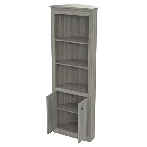 Inval Corner Bookshelf, Smoke Oak