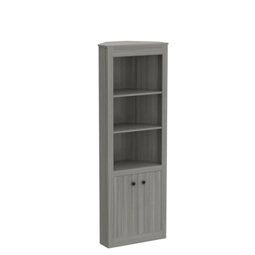 Inval Corner Bookshelf, Smoke Oak