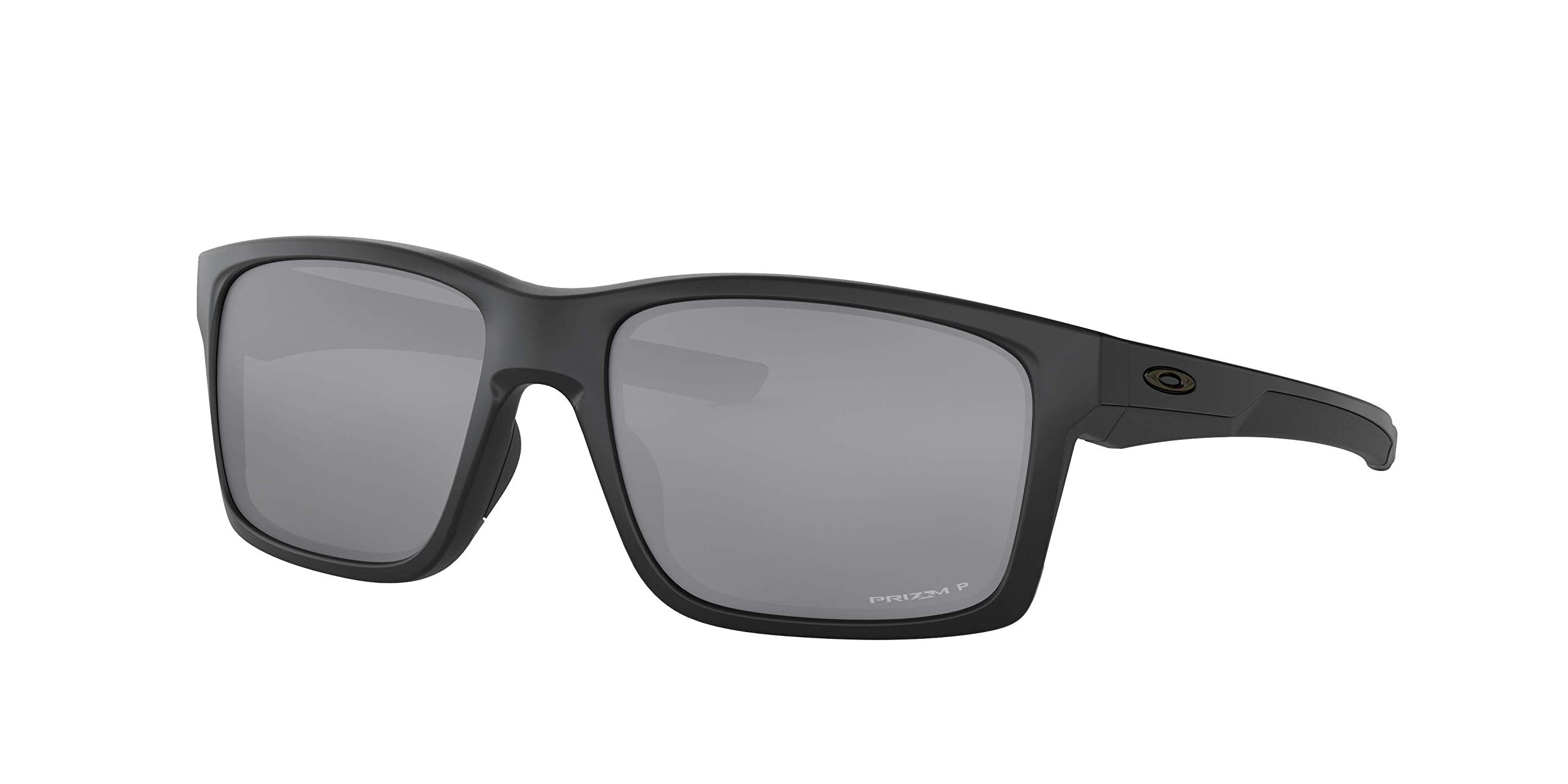 Oakley Men's OO9264 Mainlink Rectangular Sunglasses, Matte Black/Prizm Black Polarized, 61 mm