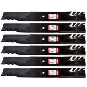 6pk oregon gator blades replacement for toro scag gravely g3 z master ztr 105-7711-03, 105-7784-03 pm272h pm272z lazer z 72" deck v 047685