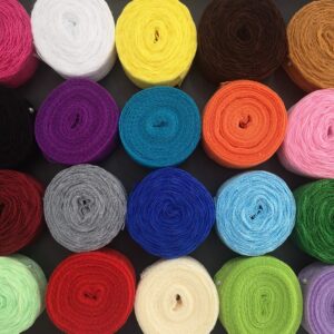 20 Rolls 200 Yards Mixed Color Floral Pattern Fabric Lace Ribbon