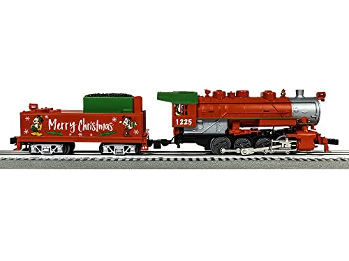 Lionel Disney Christmas LionChief 0-8-0 Set with Bluetooth Capability, Electric O Gauge Model Train Set with Remote 0.5 Liters