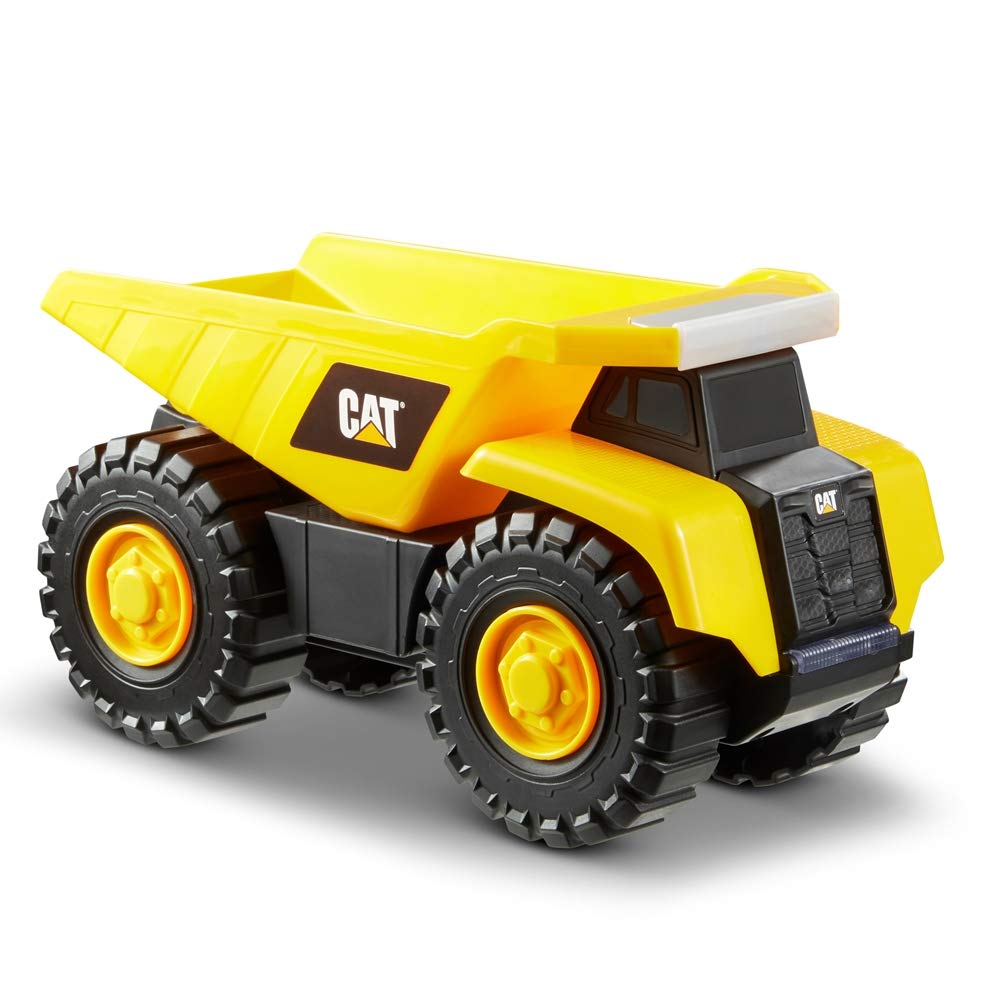 CAT Construction Toys, Cat Construction Tough Machines Toy Dump Truck, 10" w/Realistic Lights & Sounds, Rumbling Action, Movable Parts & Sturdy Plastic Construction