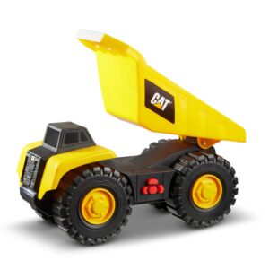 CAT Construction Toys, Cat Construction Tough Machines Toy Dump Truck, 10" w/Realistic Lights & Sounds, Rumbling Action, Movable Parts & Sturdy Plastic Construction