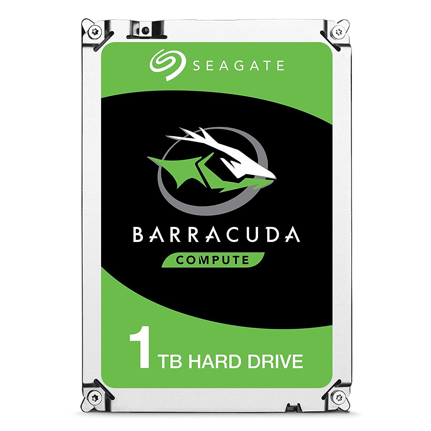 Seagate BarraCuda Internal Hard Drive 1TB SATA 6Gb/s 64MB Cache 3.5-Inch - Frustration Free Packaging (ST1000DM010) (Renewed)