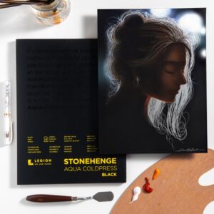 Stonehenge Aqua Black Pad, 140lb, Coldpress, 8 x 10 Inches, 15 Sheets