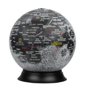 replogle globes national geographic illuminated moon globe, 12"