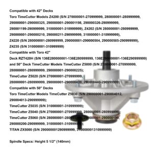 q&p 117-1192 Spindle Assembly Bracket Replaces Toro 117-1192 285-933 110-6866 Height 5 1/2" (140mm)