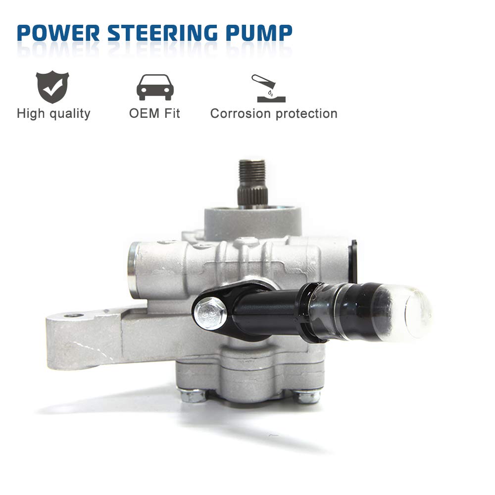 Power Steering Pump Replacement Compatible with 2005-2008 Honda Pilot 2005-2010 Honda Odyssey 2007-2013 Acura MDX Replace OE Part # 21-5442 56110-RGL-A03 56110-PVJ-A01 Power Assist Pump