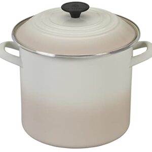 Le Creuset Enamel On Steel Stockpot, 8 qt., Meringue