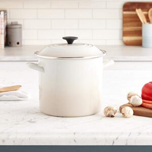 Le Creuset Enamel On Steel Stockpot, 8 qt., Meringue