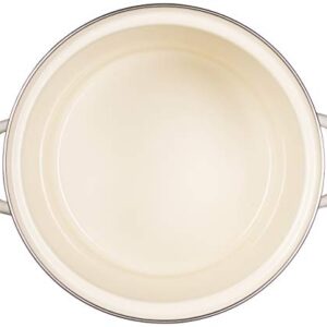 Le Creuset Enamel On Steel Stockpot, 8 qt., Meringue