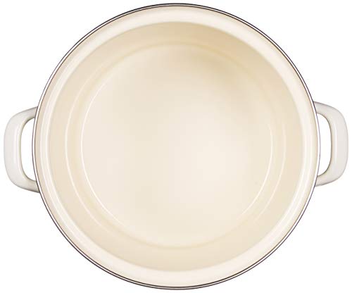 Le Creuset Enamel On Steel Stockpot, 8 qt., Meringue