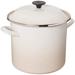 Le Creuset Enamel On Steel Stockpot, 8 qt., Meringue