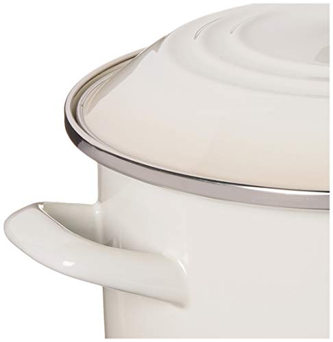 Le Creuset Enamel On Steel Stockpot, 8 qt., Meringue