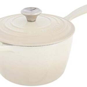 Le Creuset Enameled Cast Iron Signature Saucepan, 2.25 qt., Meringue