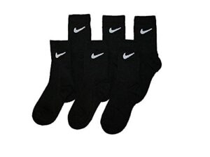 nike young athletes kids 6-pair crew socks shoes 10c-13cy/5-7 (sock size)