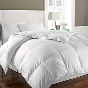 kathy ireland white feather goose down comforter-all season warmth, king