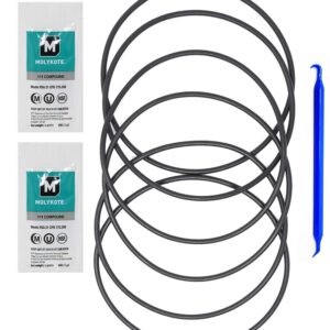 Kinetic Wares HHRING Fits GXWH40L, GNWH38S, GXWH30C, GXWH35F, GNWH38F (6 Pack) with Dow Molykote 111 O-Ring Lubricant and Scratch Free O-Ring Pick Tool