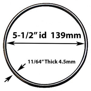 Kinetic Wares HHRING Fits GXWH40L, GNWH38S, GXWH30C, GXWH35F, GNWH38F (6 Pack) with Dow Molykote 111 O-Ring Lubricant and Scratch Free O-Ring Pick Tool