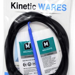 Kinetic Wares HHRING Fits GXWH40L, GNWH38S, GXWH30C, GXWH35F, GNWH38F (6 Pack) with Dow Molykote 111 O-Ring Lubricant and Scratch Free O-Ring Pick Tool