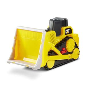 CAT Construction Toys, Tough Machines Toy Bulldozer, 10" w/Realistic Lights & Sounds, Rumbling Action, Movable Parts & Sturdy Plastic Construction