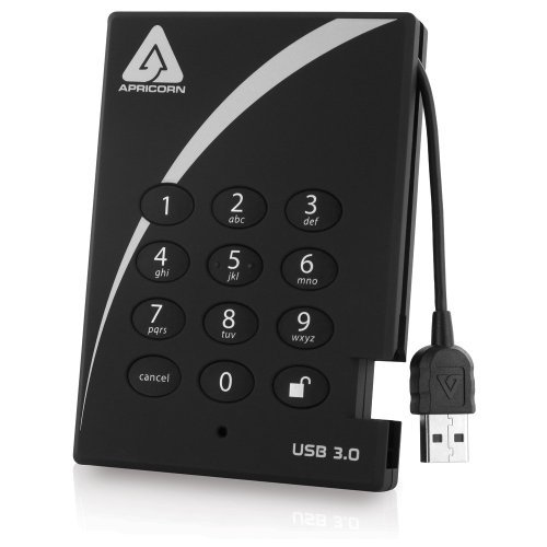 Apricorn Aegis Padlock A25-3PL256-1000 1 TB External Hard Drive