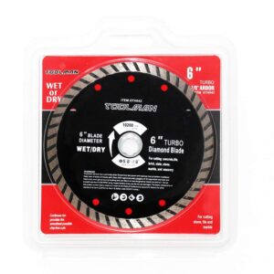 Toolman Circular Saw Blade Universal Fit 6" For Dry Mansonry works with DeWalt Makita Ryobi Skill Bosch STH042