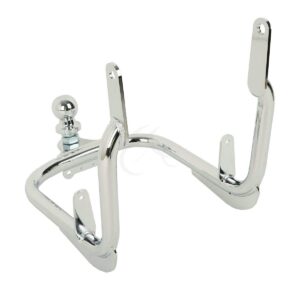 TCT-MOTORPARTS Chrome Trailer Hitch Tow Receiver Fit for Harley Road King Electra Glide 2009-2013; Street Glide Special FLHXS 2009-2023; Ultra Limited FLHTK 2010–2013