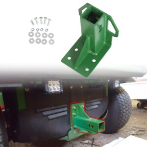 ECOTRIC Rear Trailer Hitch Receiver (Green) Compatible with John Deere Deer Gator 4x2/ 6x4 Old-Style Durable