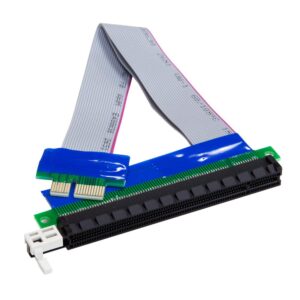 kingwin pcie riser card 1x-16x pci express adapter flexible expander extension cable (pci-06)