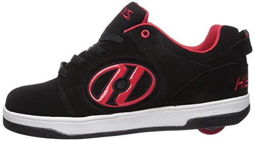 Heelys Men's Voyager Tennis Shoe, Black/Red, 10 M US
