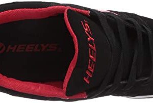 Heelys Men's Voyager Tennis Shoe, Black/Red, 10 M US