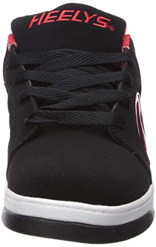 Heelys Men's Voyager Tennis Shoe, Black/Red, 10 M US