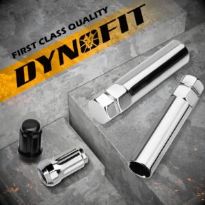 dynofit 6 Spline Drive Tuner Lug Nuts Key for Wrench with 3/4'' (19mm) and 13/16''(21mm) Hex, Chrome Lugnuts Socket Replacement Tool for 1/2" 12x1.5 12x1.25 Lug Nut 24months Warranty