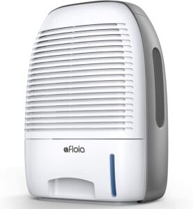 afloia dehumidifier for home 52oz(1500ml) capacity ultra quiet for 2200 cubic feet (250 sq ft) portable dehumidifiers for bathroom, bedroom, dorm room, baby room, rv