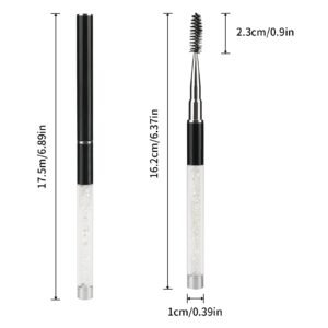 G2PLUS 3PCS Eyelash Brushes with Cap, Eye brow Brush, Eyelash Mascara Brushes Wands Applicator Makeup Tools for Travel