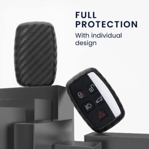 kwmobile Silicone Key Fob Cover Compatible with Land Rover Jaguar 5-Button Remote Car Key