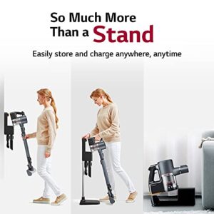 LG CordZero Cordless Stick Vacuum Cleaner, Hard Floor, Carpet, Upholstery, Car, Pet Hair, Powerful Suction, Extra Battery, Up to 80 Min, Lightweight, Handheld, A907GMS