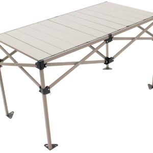 Rio Gear 48" x 25" Outdoor Camping Aluminum Roll Top Table