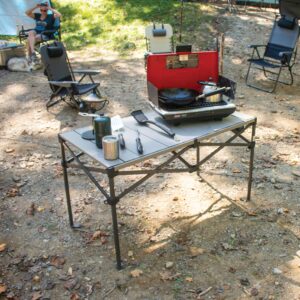 Rio Gear 48" x 25" Outdoor Camping Aluminum Roll Top Table