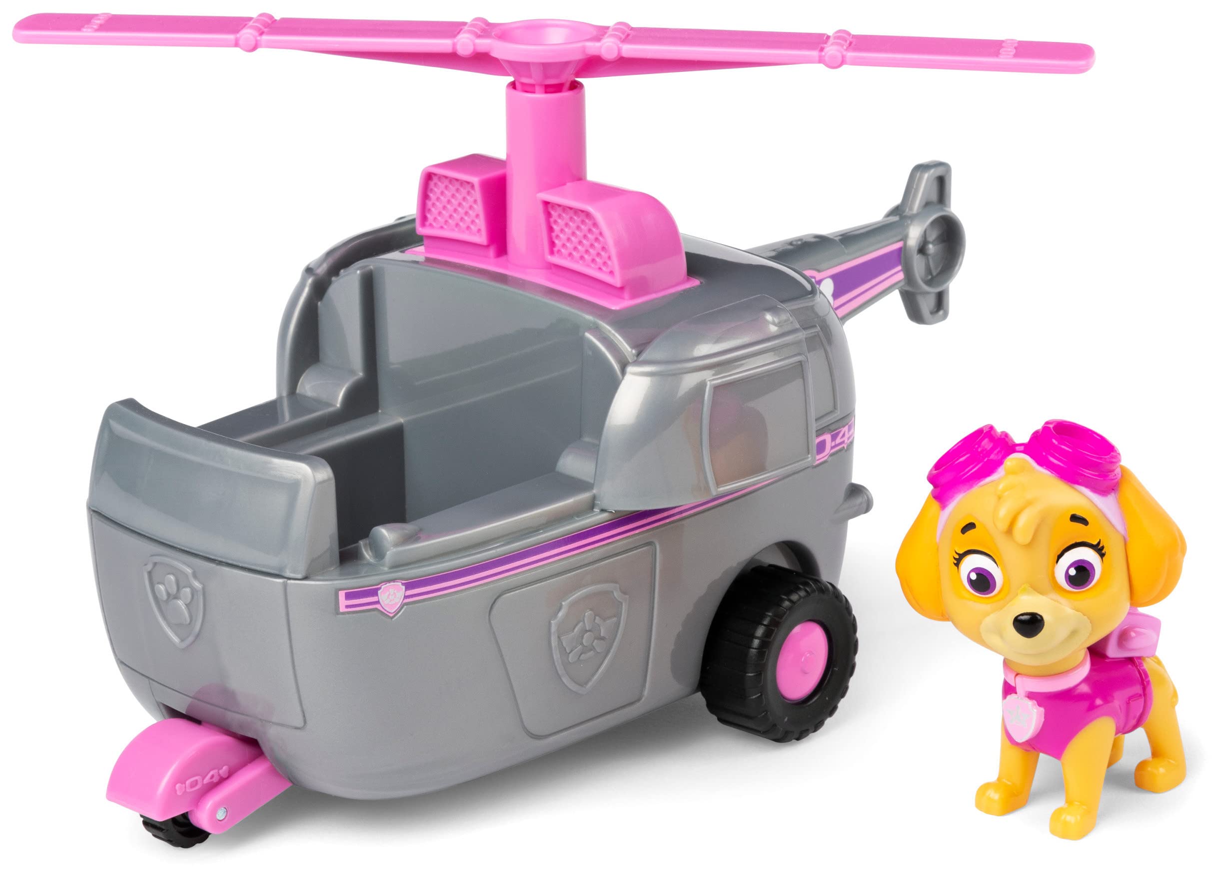 LA PAT' PATROUILLE - VEHICULE + FIGURINE - Véhicule de 15 cm Avec 1 Figurine À Collectionner Pat' Patrouille - Paw Patrol - 6052310 - Jouet Enfant 3 Ans et + - Modèle Aléatoire