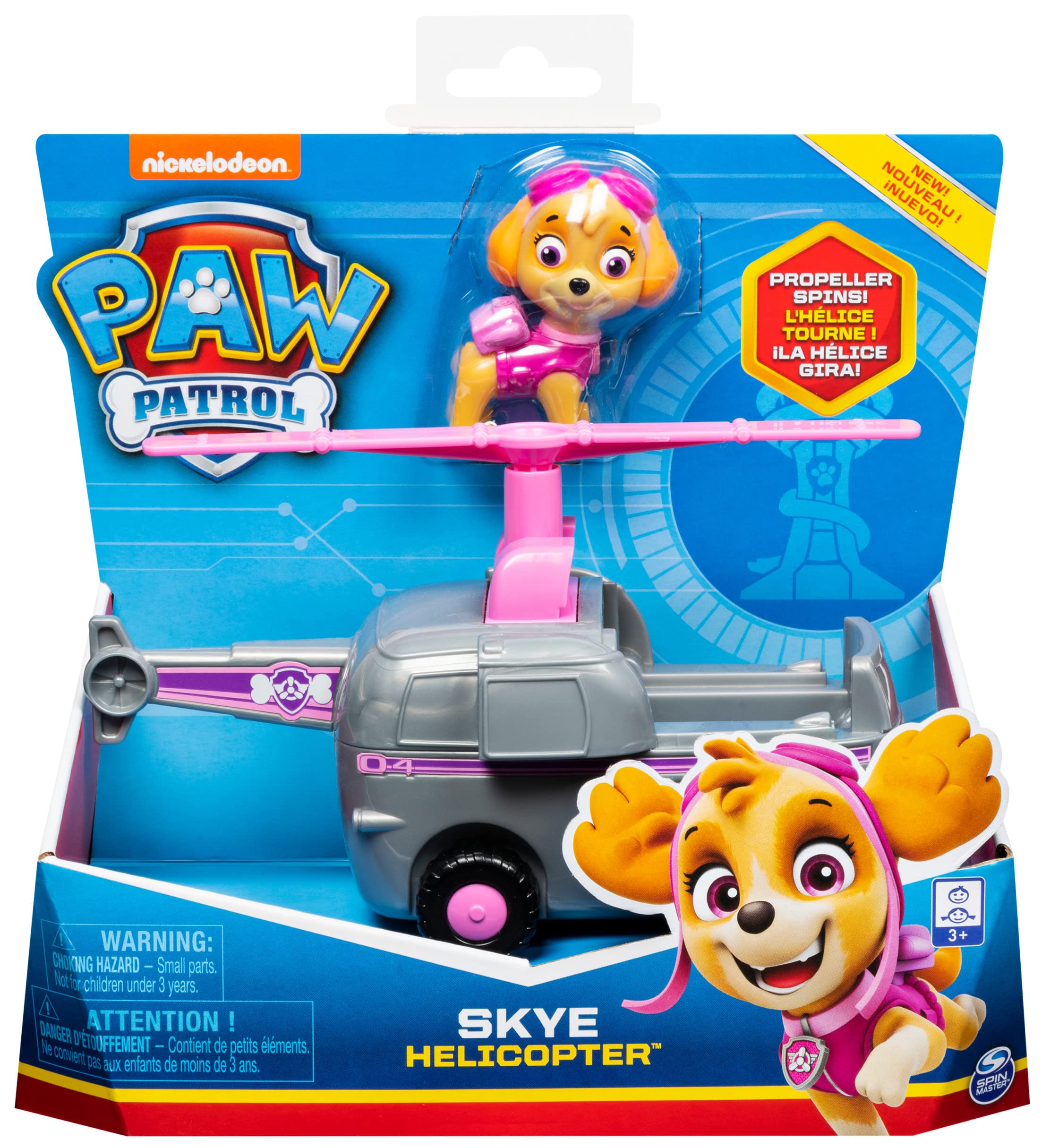 LA PAT' PATROUILLE - VEHICULE + FIGURINE - Véhicule de 15 cm Avec 1 Figurine À Collectionner Pat' Patrouille - Paw Patrol - 6052310 - Jouet Enfant 3 Ans et + - Modèle Aléatoire