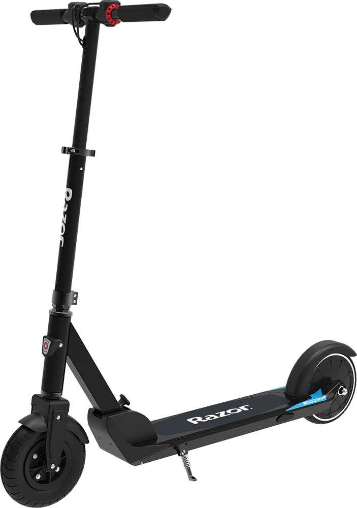 Razor E Prime Air Adult Electric Scooter - Up to 15 mph, 8" Air Filled Front Tire, Rear Wheel Drive, 250W Brushless Hub Motor, Lightweight Aluminum Frame, Anti-Rattle System, Foldable